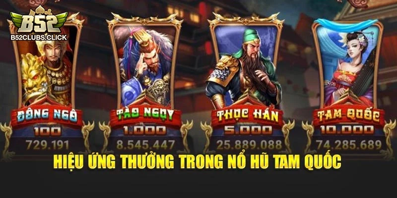 Hiệu ứng thưởng trong Nổ Hũ Tam Quốc Hiệu ứng thưởng trong Nổ Hũ Tam Quốc